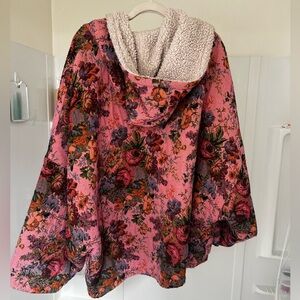 Urban Outfitters Vintage Floral Blanket Jacket